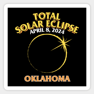 Total Solar Eclipse - Oklahoma 2024 Magnet